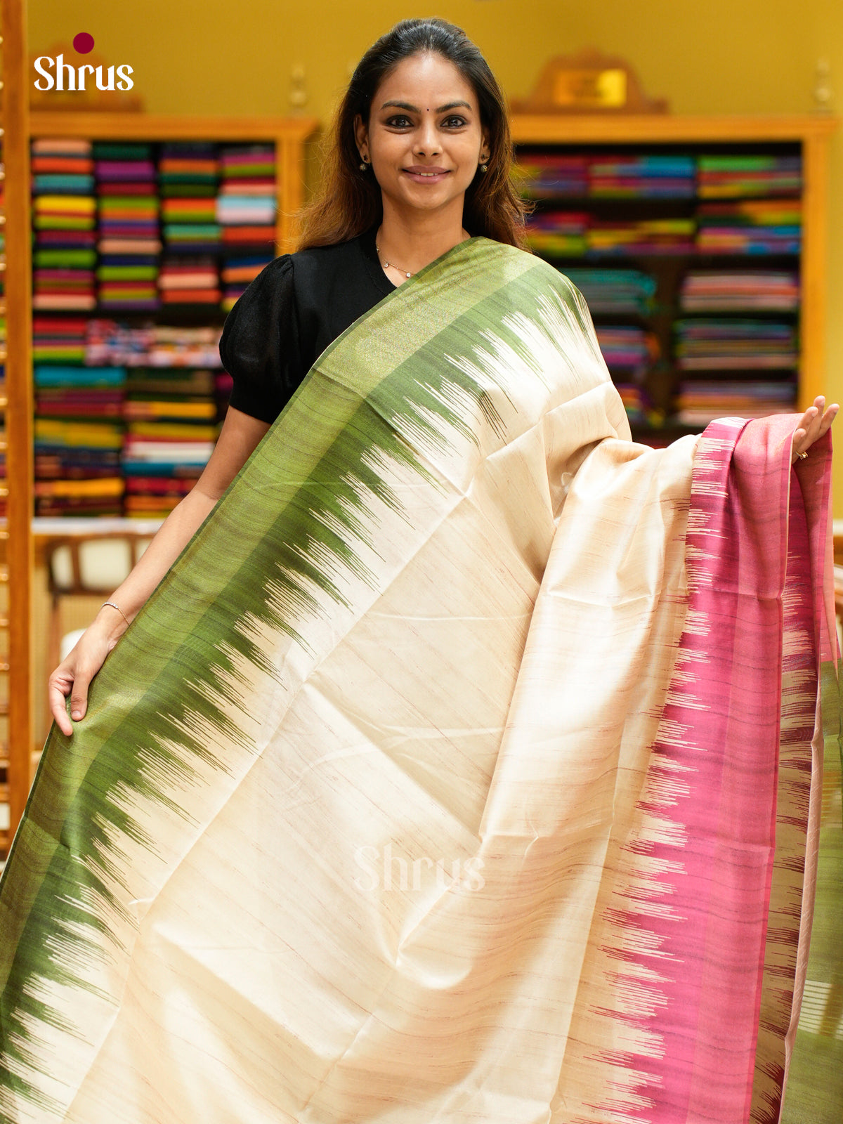 Champa semitussar Saree - EFS01329 - Shop on Shrus.com