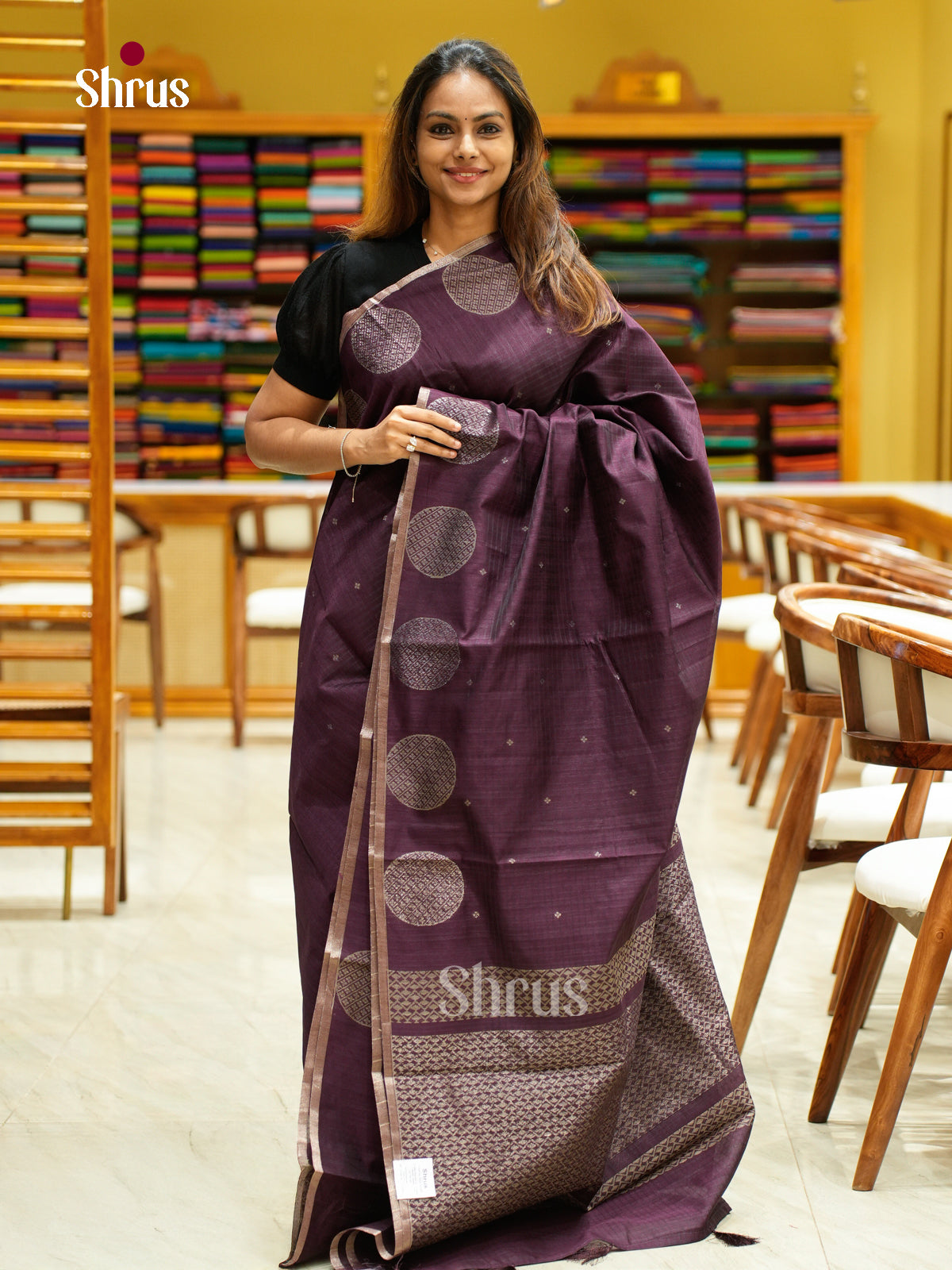 Semi Jute Saree - EFS03172 - Shop on Shrus.com