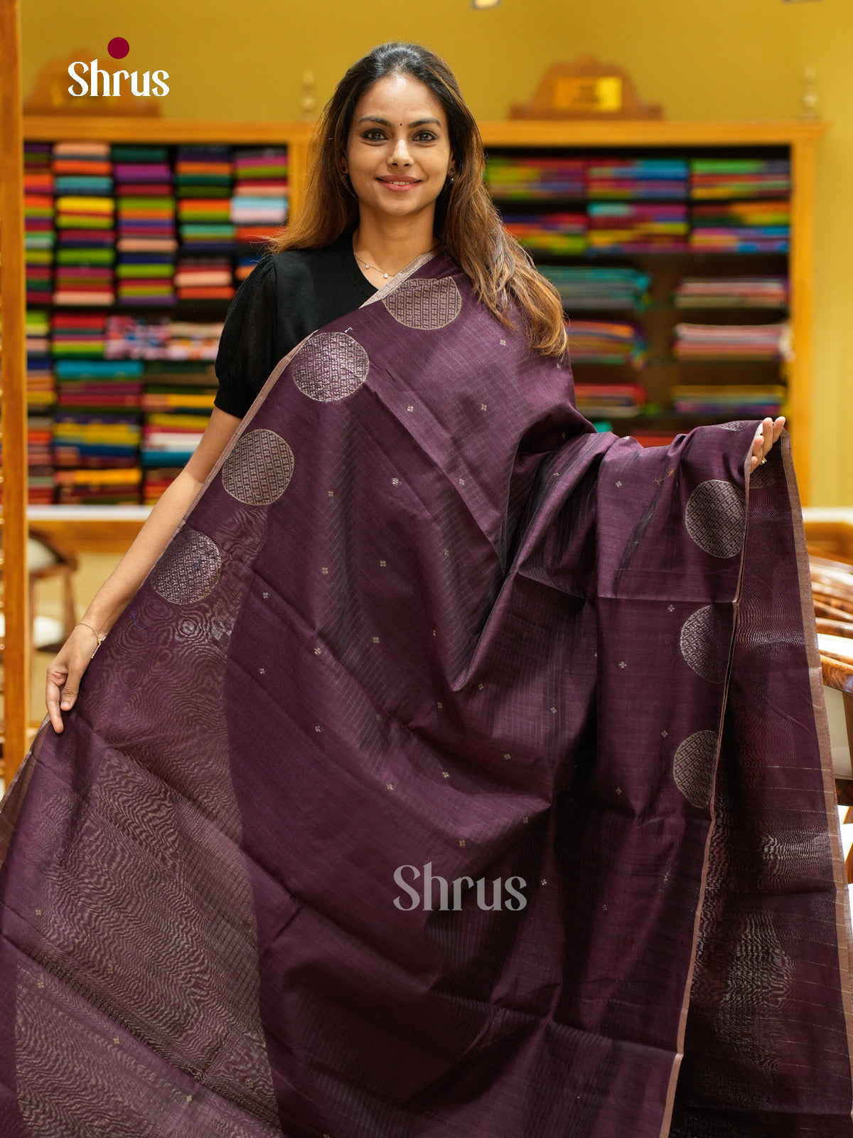 Semi Jute Saree - EFS03172 - Shop on Shrus.com