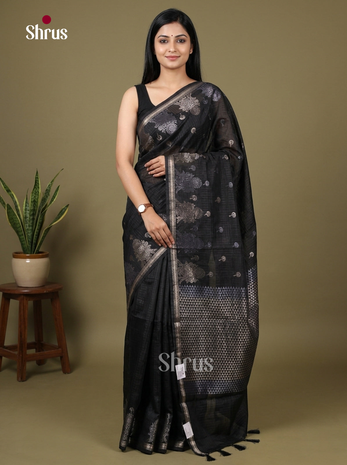 Semi Jute Saree - EFS03173