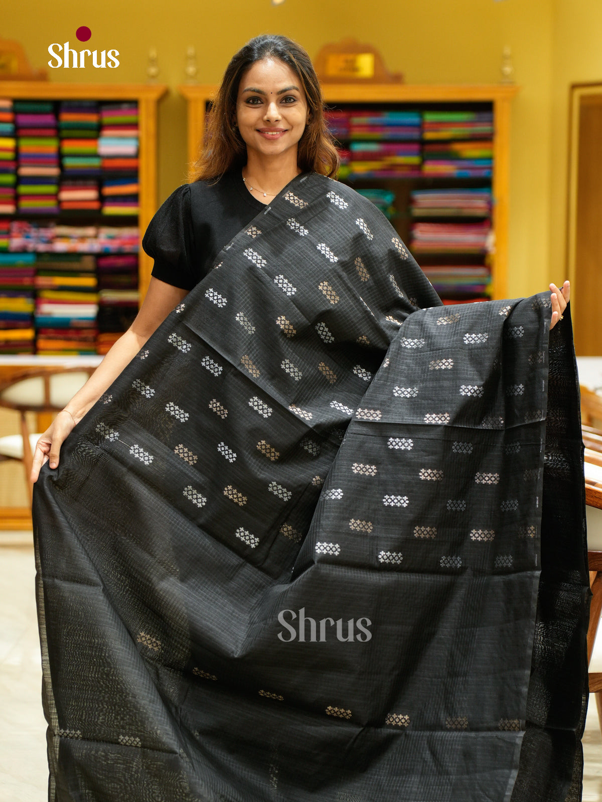 Semi Jute Saree - EFS03174 - Shop on Shrus.com