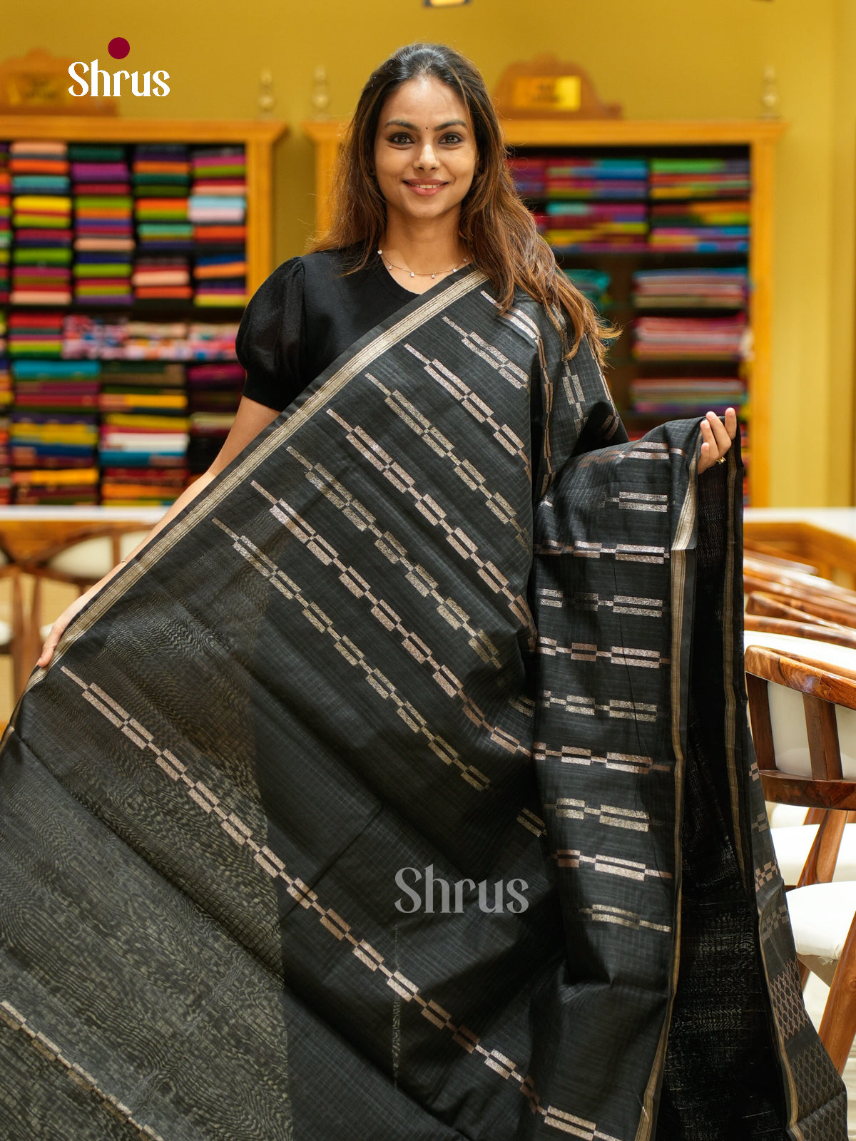 Semi Jute Saree - EFS03181 - Shop on Shrus.com