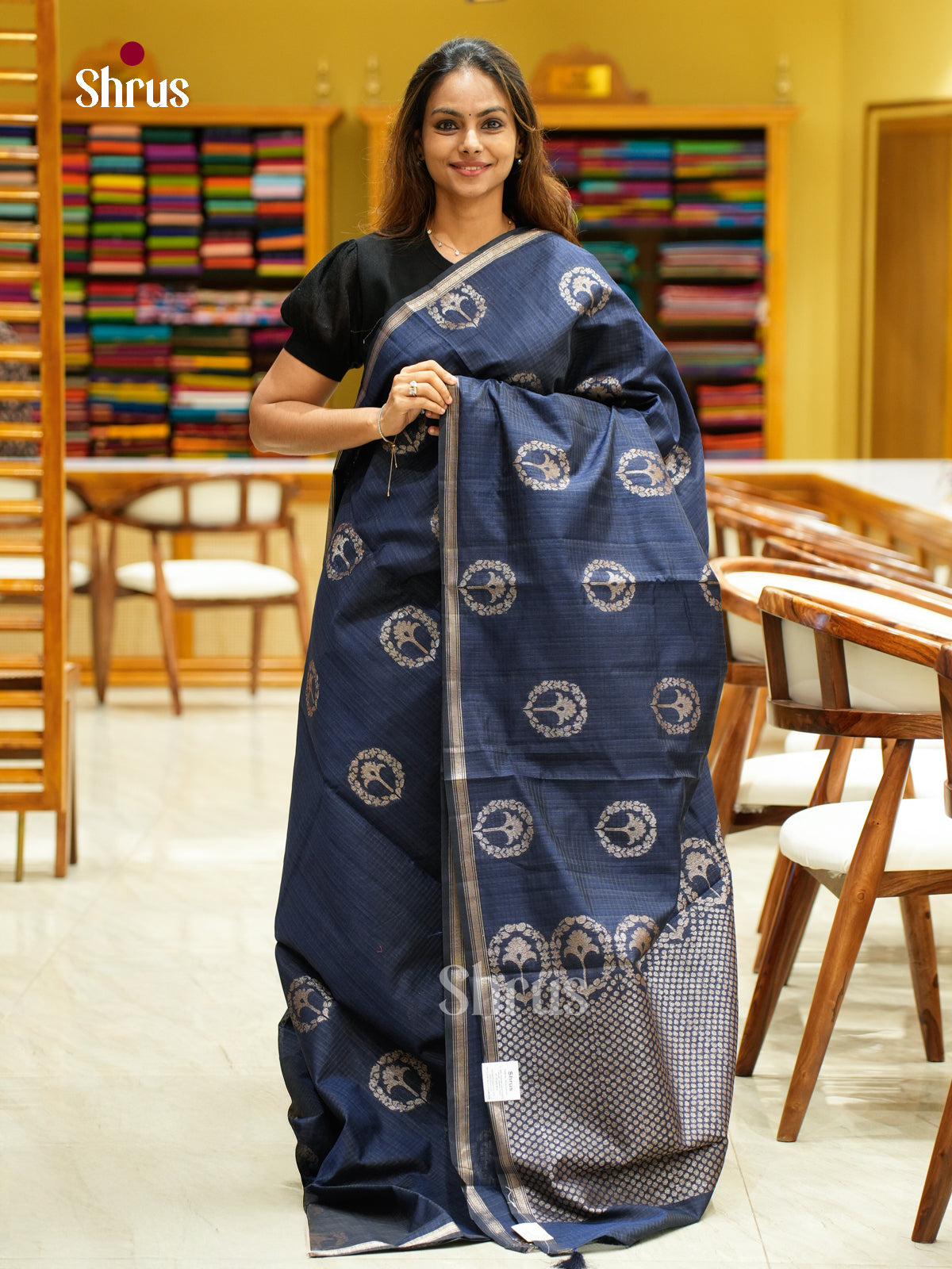 Semi Jute Saree - EFS03190 - Shop on Shrus.com