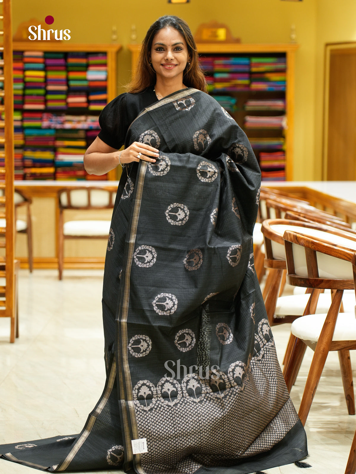 Semi Jute Saree - EFS03191 - Shop on Shrus.com