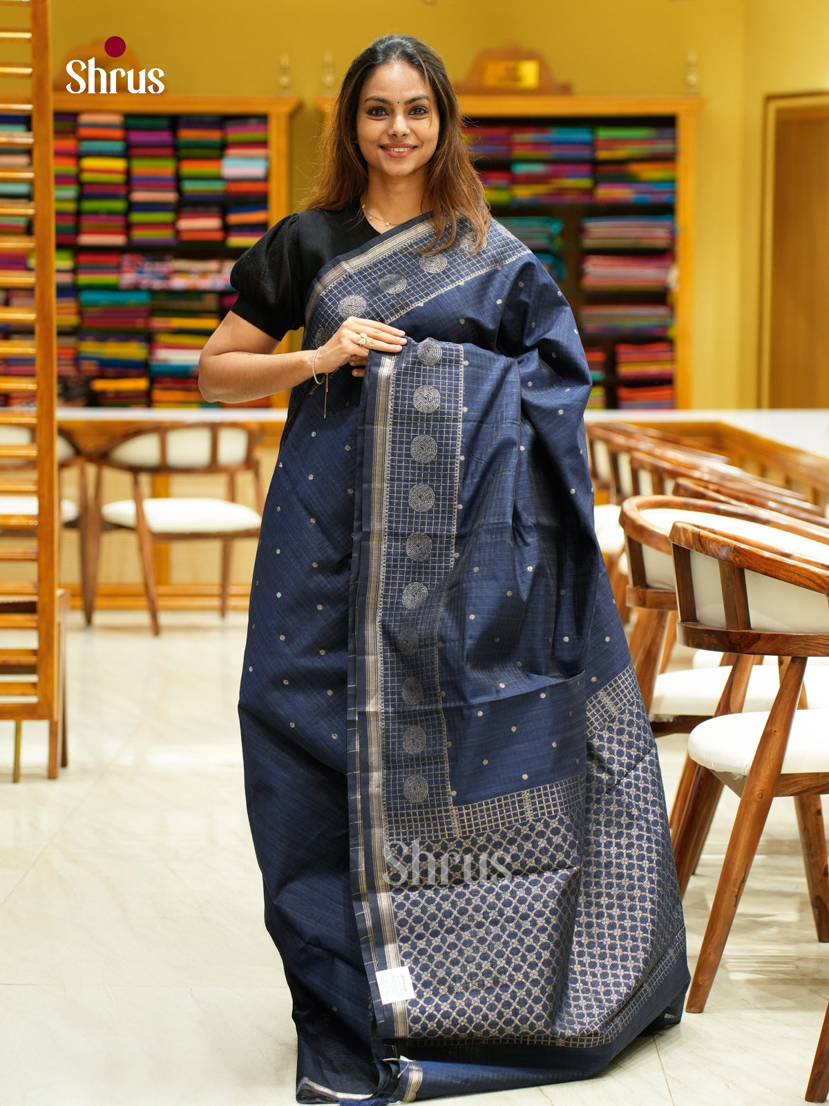 Semi Jute Saree - EFS03260 - Shop on Shrus.com