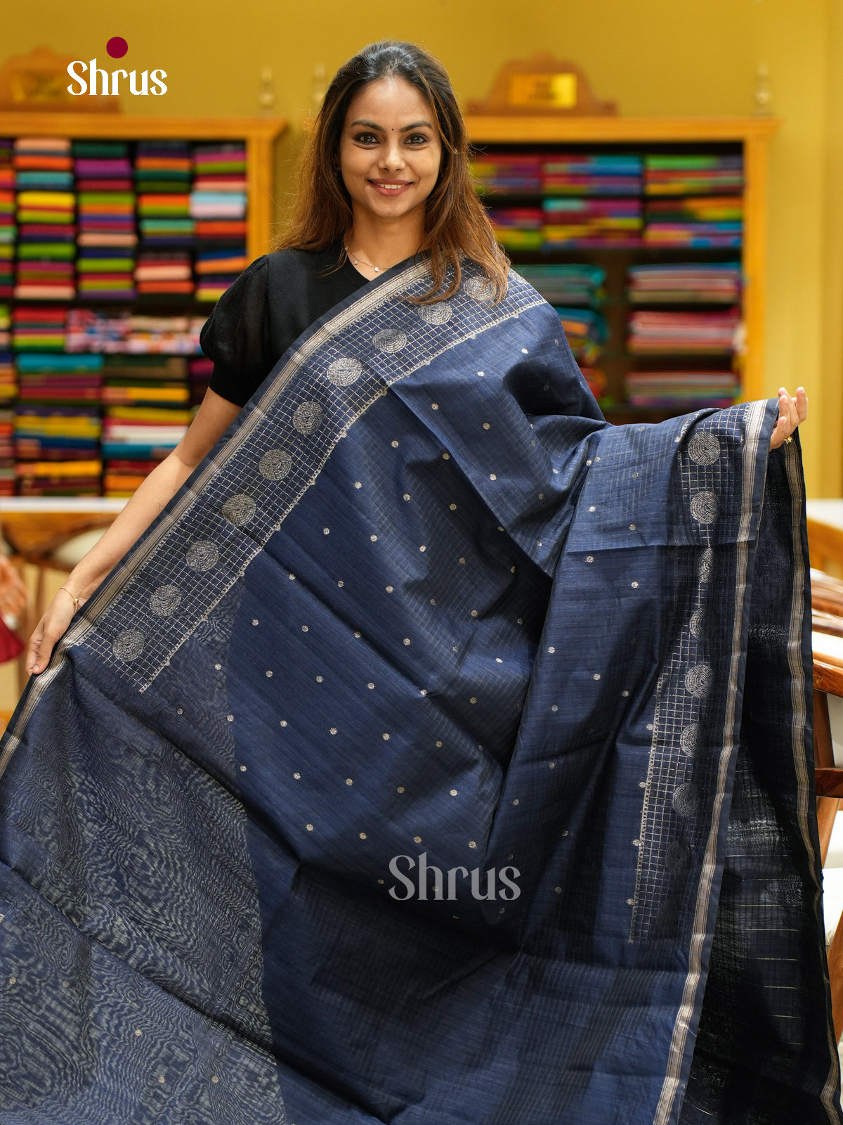 Semi Jute Saree - EFS03260 - Shop on Shrus.com
