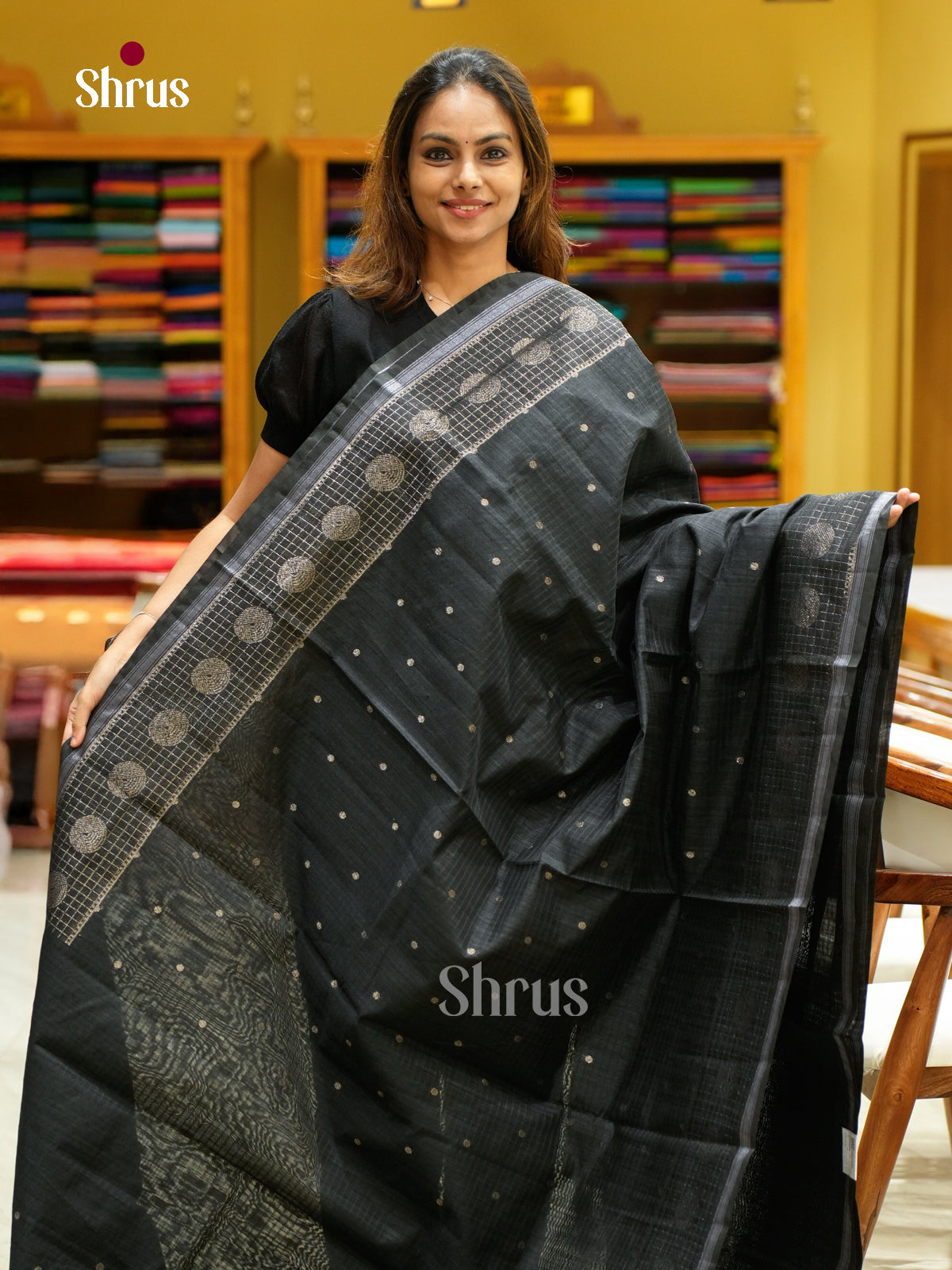 Semi Jute Saree - EFS03261 - Shop on Shrus.com