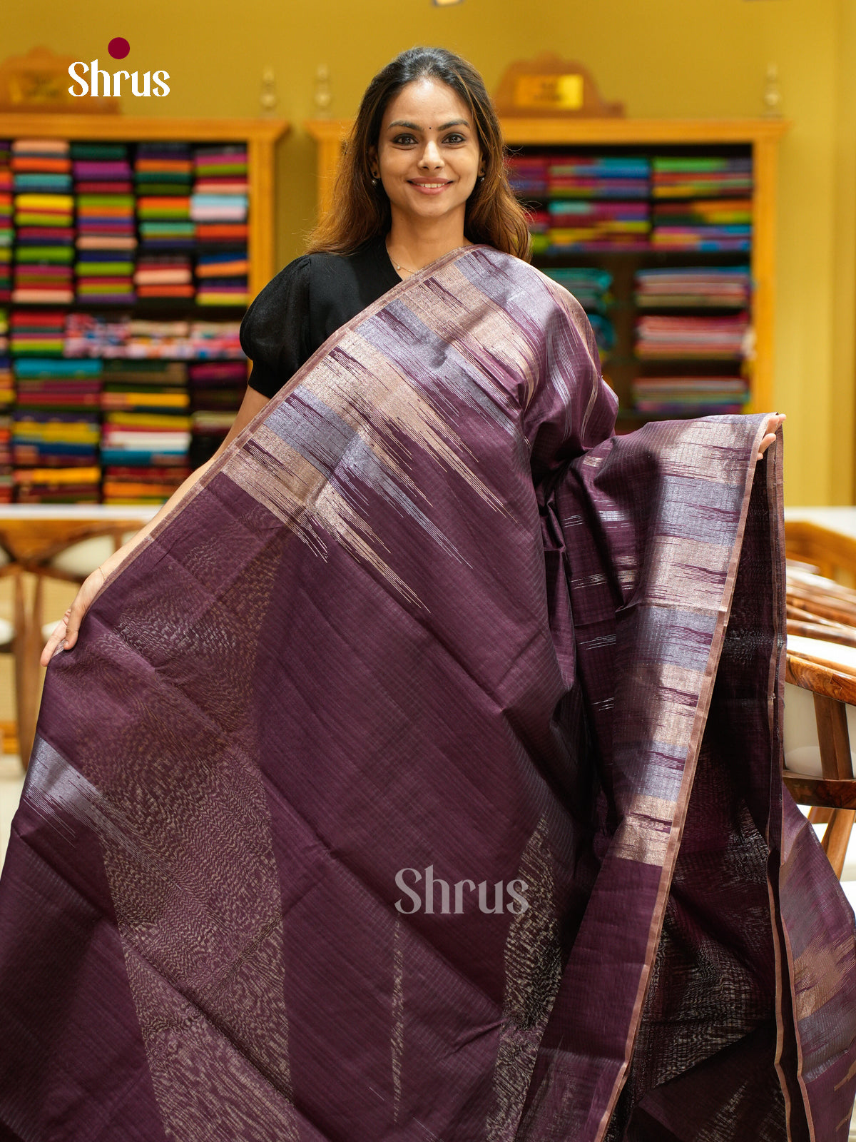 Semi Jute Saree - EFS03264 - Shop on Shrus.com