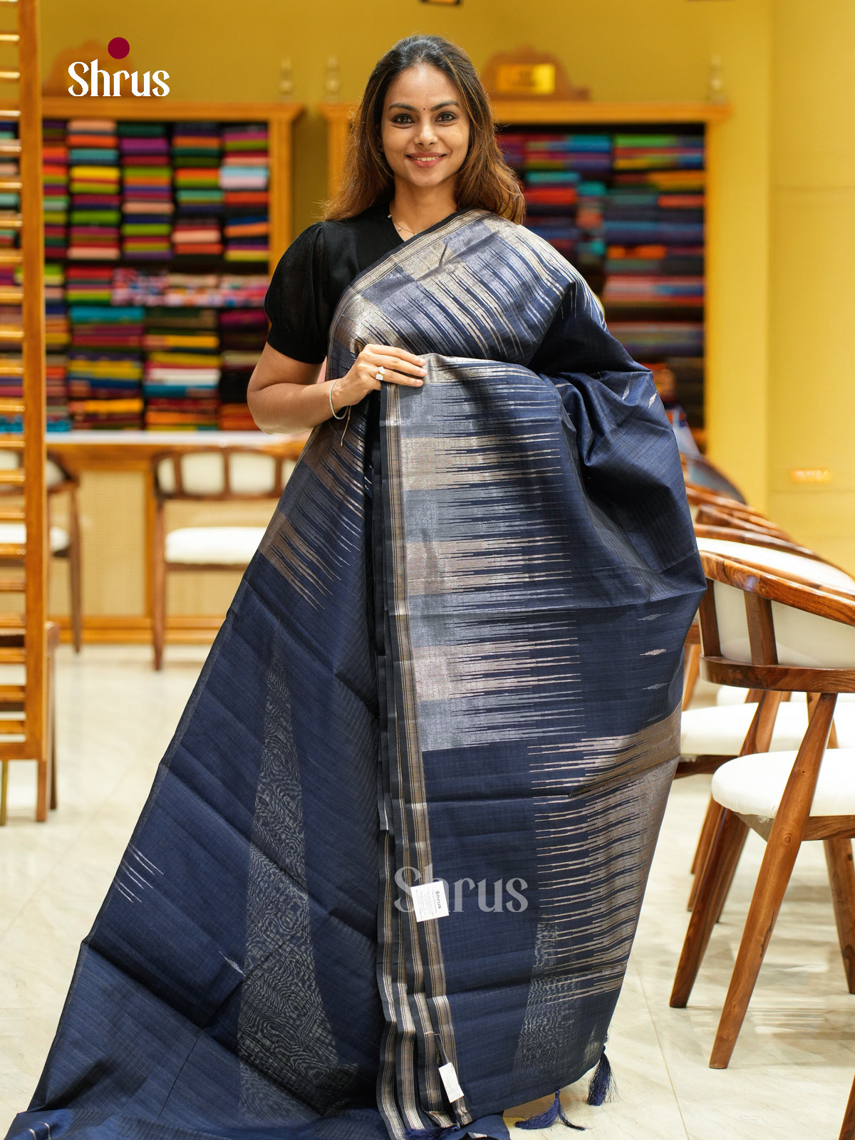Semi Jute Saree - EFS03267 - Shop on Shrus.com