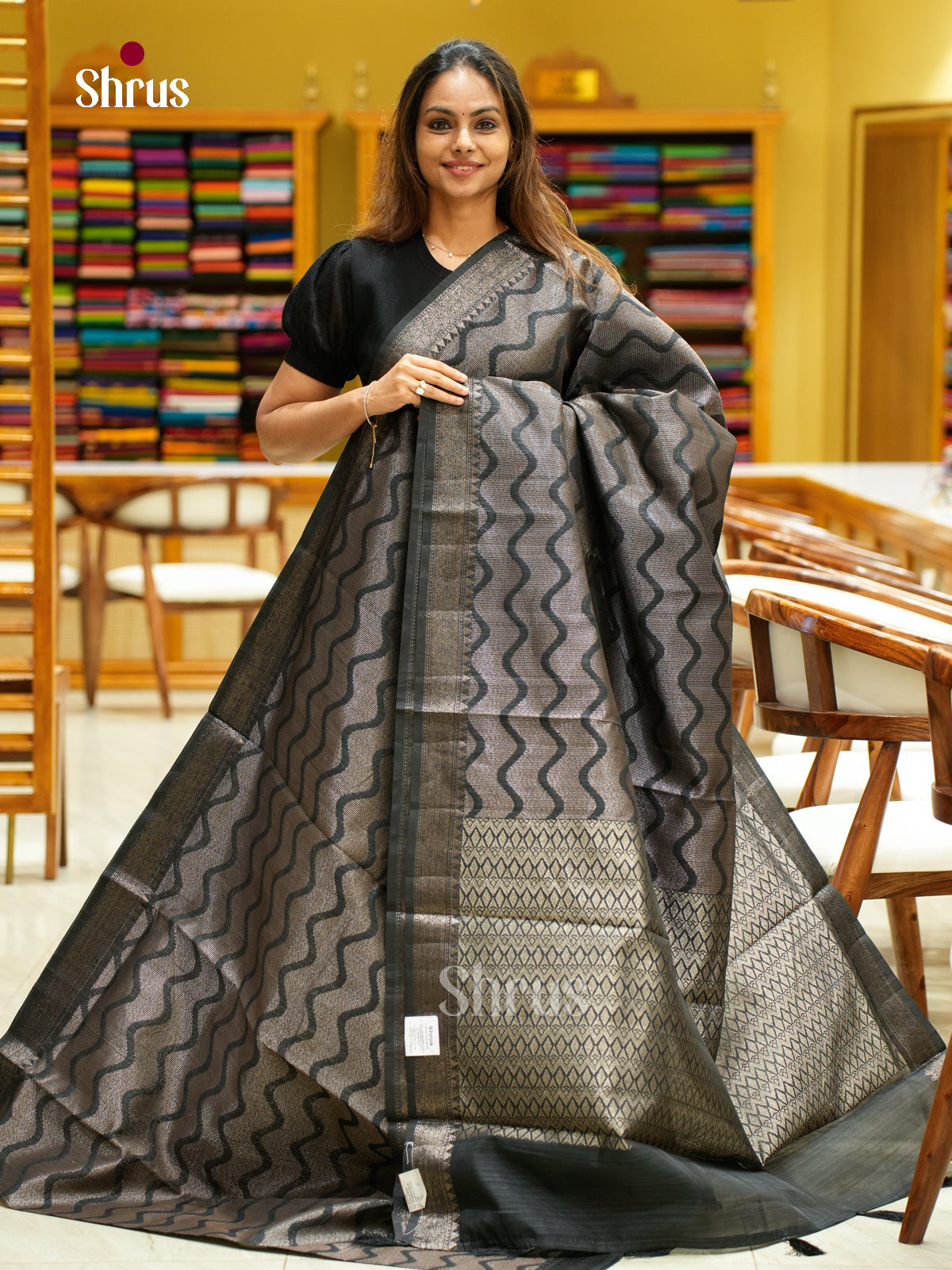 Semi Jute Saree - EFS03291 - Shop on Shrus.com