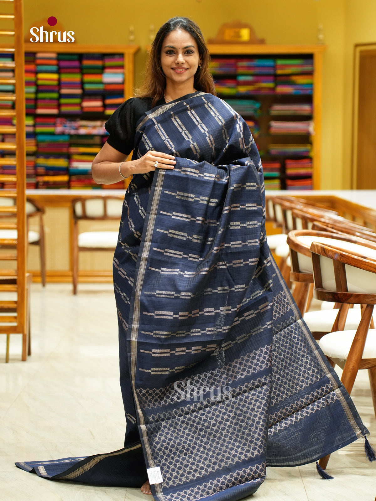 Semi Jute Saree - EFS03333 - Shop on Shrus.com