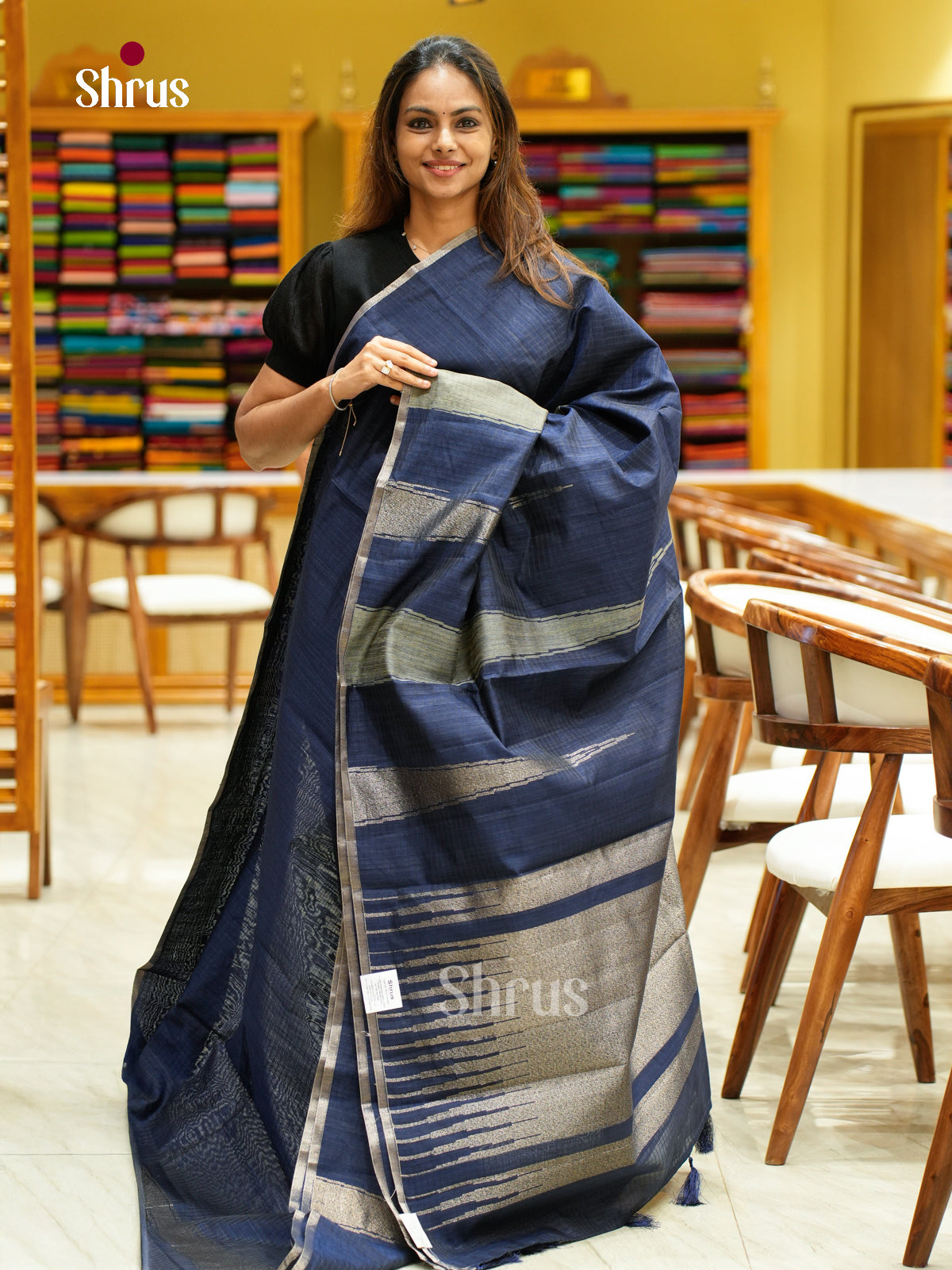 Semi Jute Saree - EFS03337 - Shop on Shrus.com