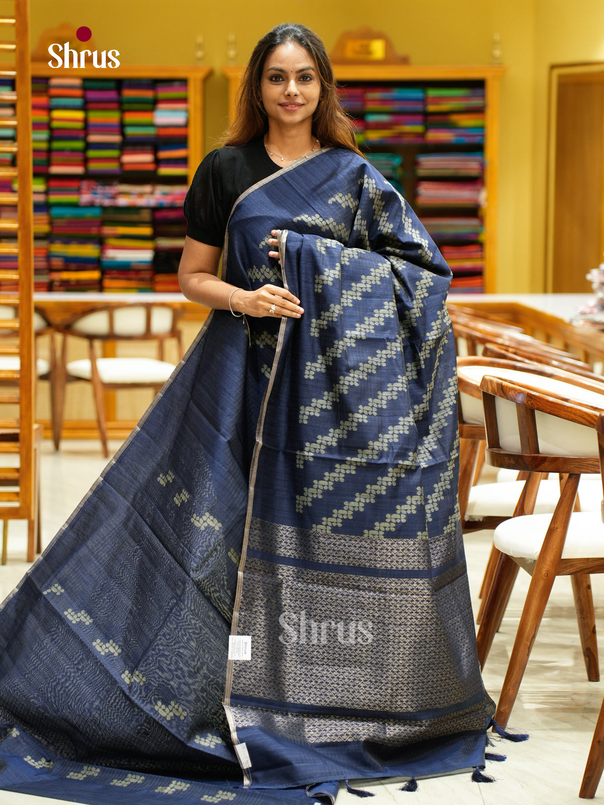 Semi Jute Saree - EFS04016 - Shop on Shrus.com