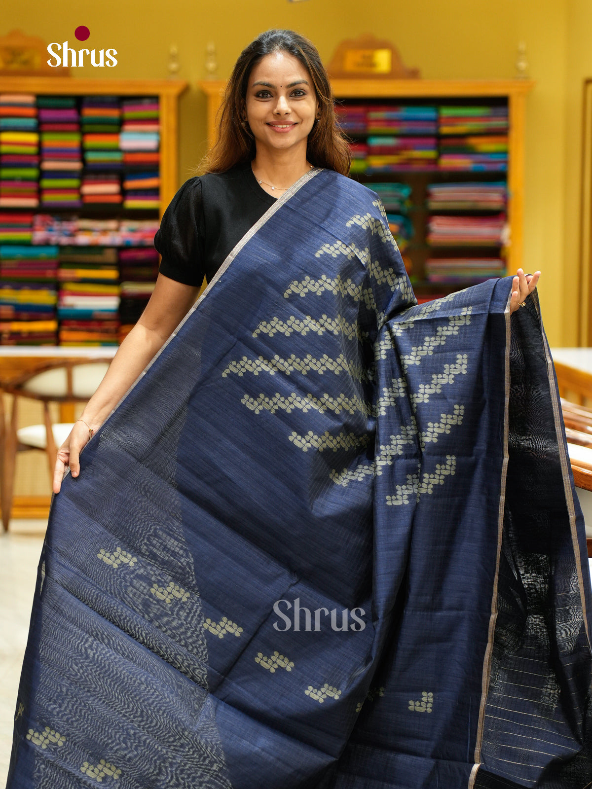 Semi Jute Saree - EFS04016 - Shop on Shrus.com