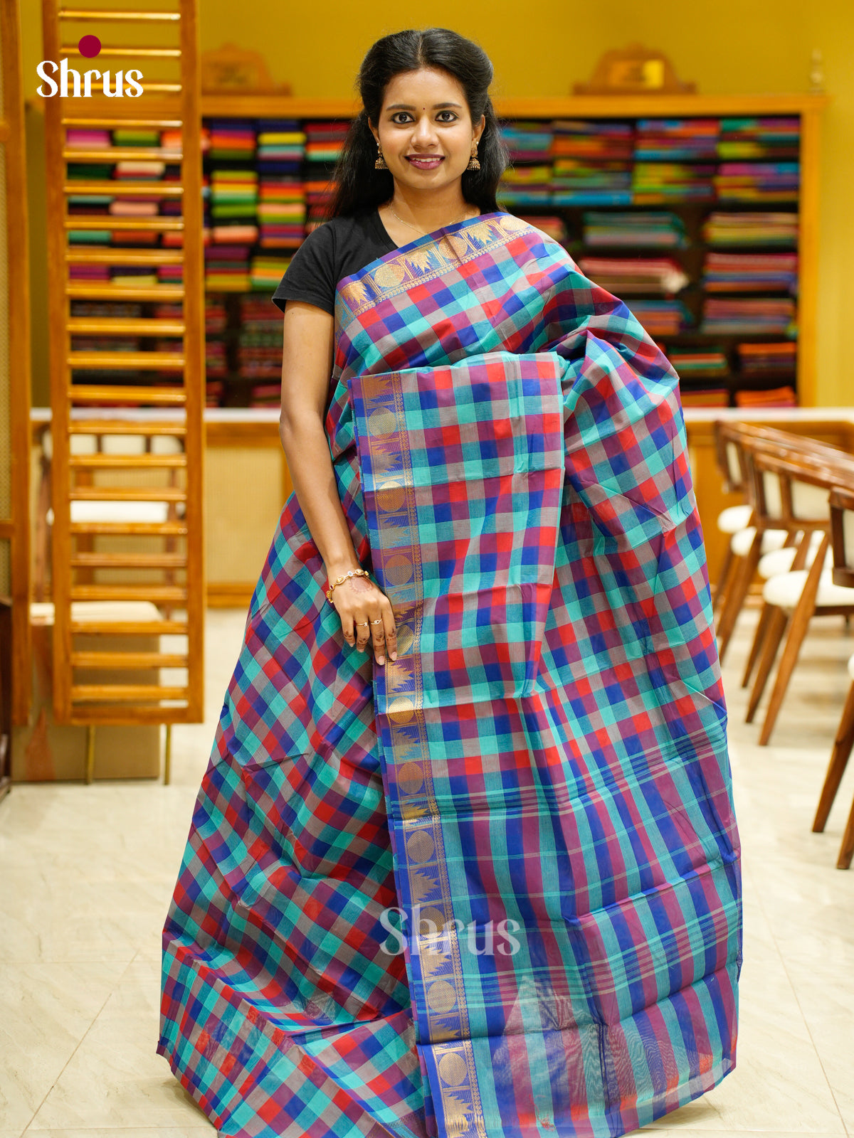 Chettinad Cotton Saree - EFS04392 - Shop on Shrus.com