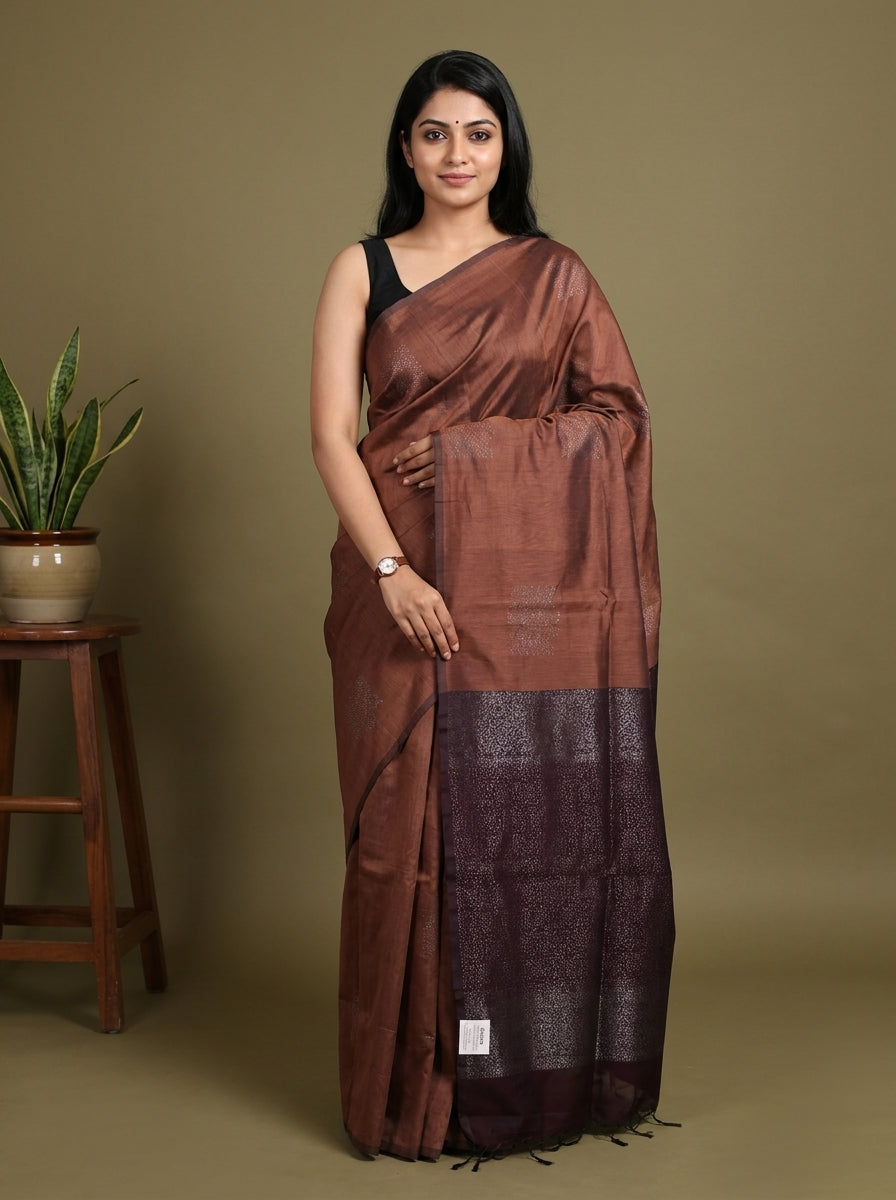 Semi Silkcotton Saree - EFS04427