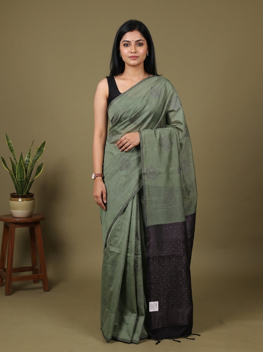 Semi Silkcotton Saree - EFS04430