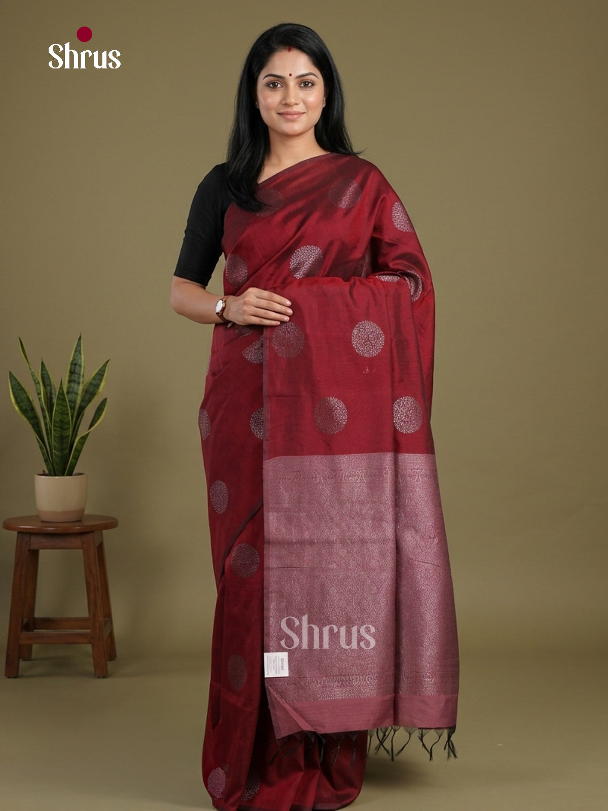 Semi Silkcotton Saree - EFS04459 - Shop on Shrus.com