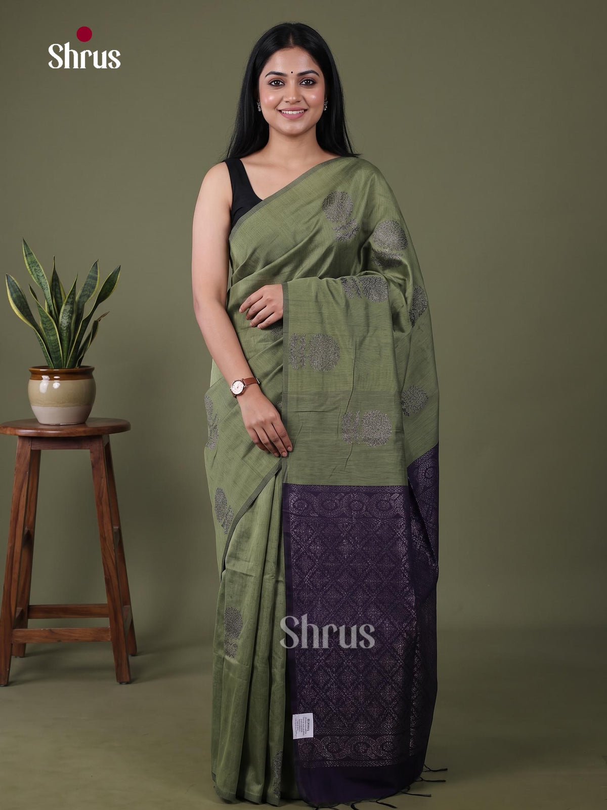 Semi Silkcotton Saree - EFS04491
