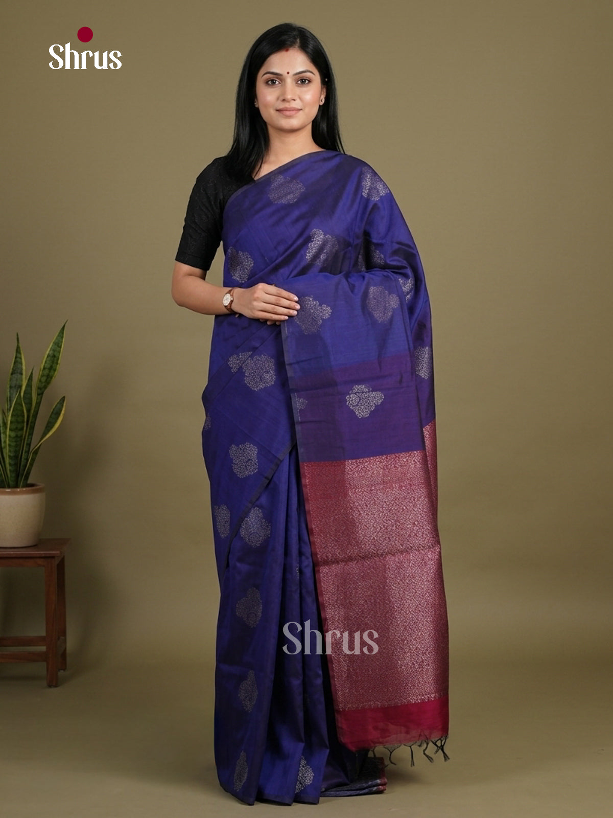Semi Silkcotton Saree - EFS04494 - Shop on Shrus.com