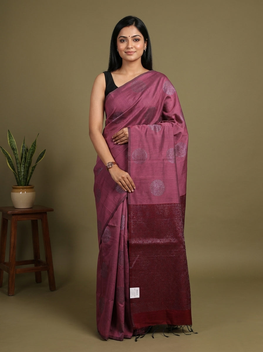 Semi Silkcotton Saree - EFS04544
