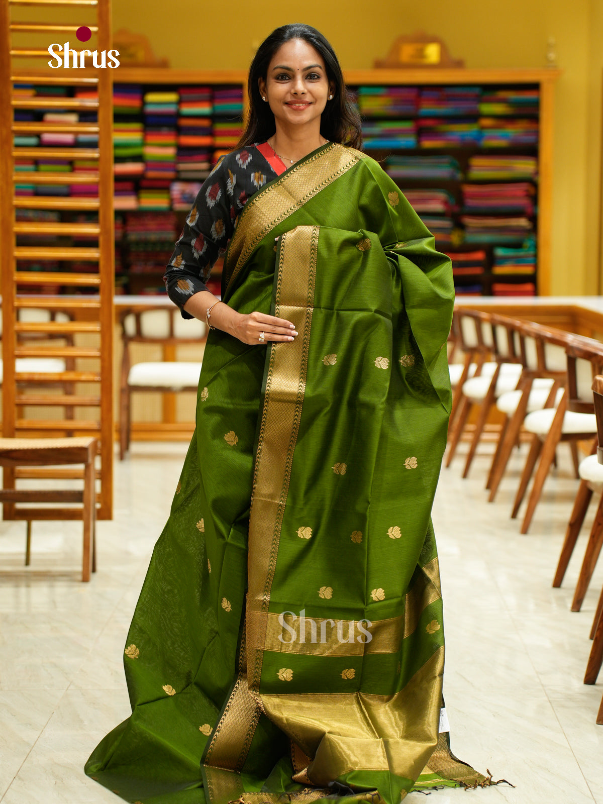 Maheshwari silkcotton Saree - EFS05006 - Shop on Shrus.com
