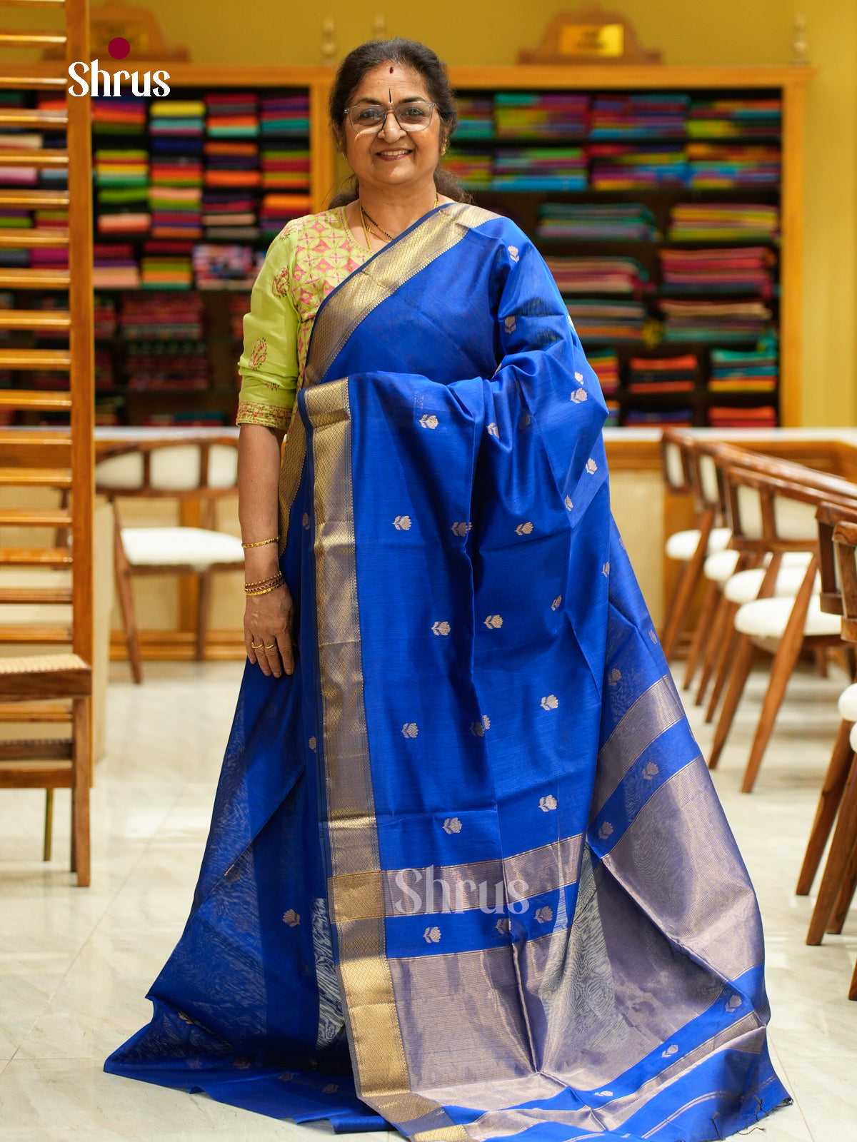 Maheshwari silkcotton Saree - EFS05015 - Shop on Shrus.com