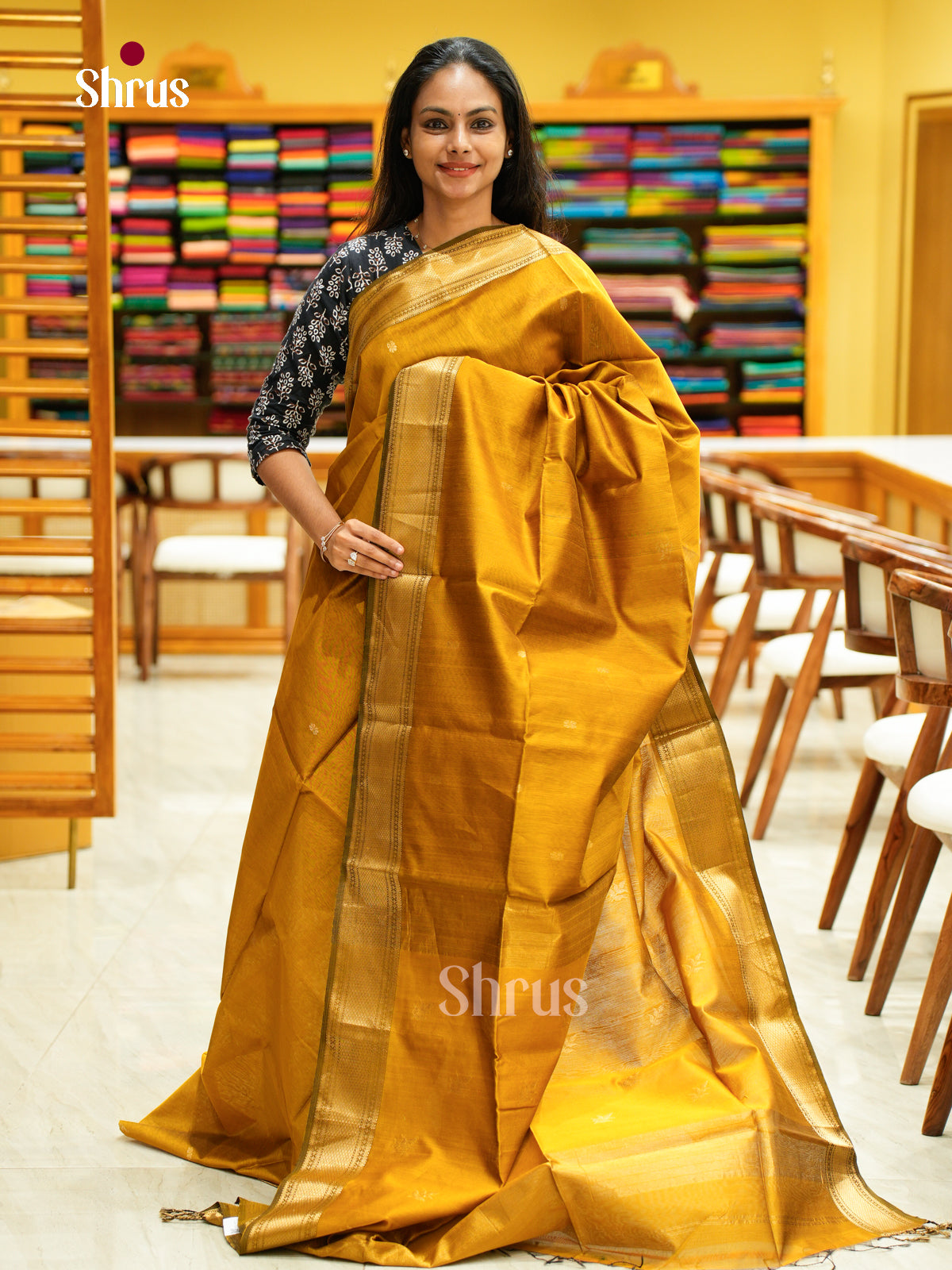 Maheshwari silkcotton Saree - EFS05026 - Shop on Shrus.com
