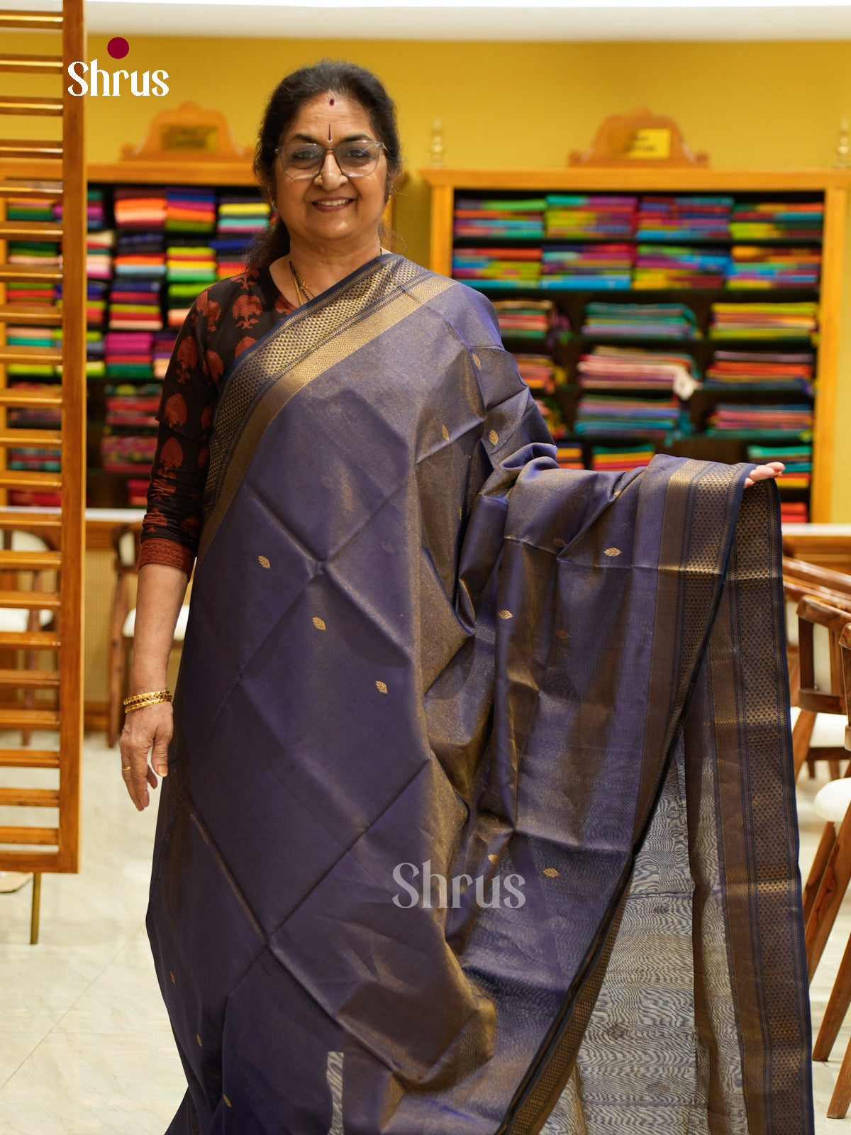 Maheshwari silkcotton Saree - EFS05046 - Shop on Shrus.com