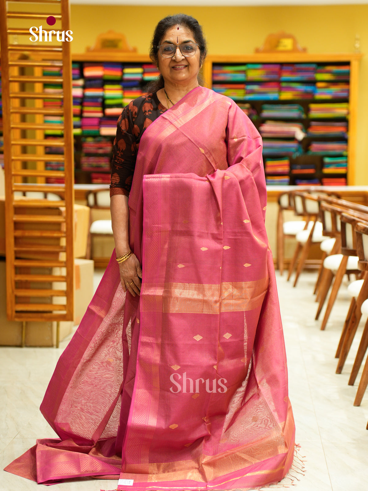 Maheshwari silkcotton Saree - EFS05047 - Shop on Shrus.com
