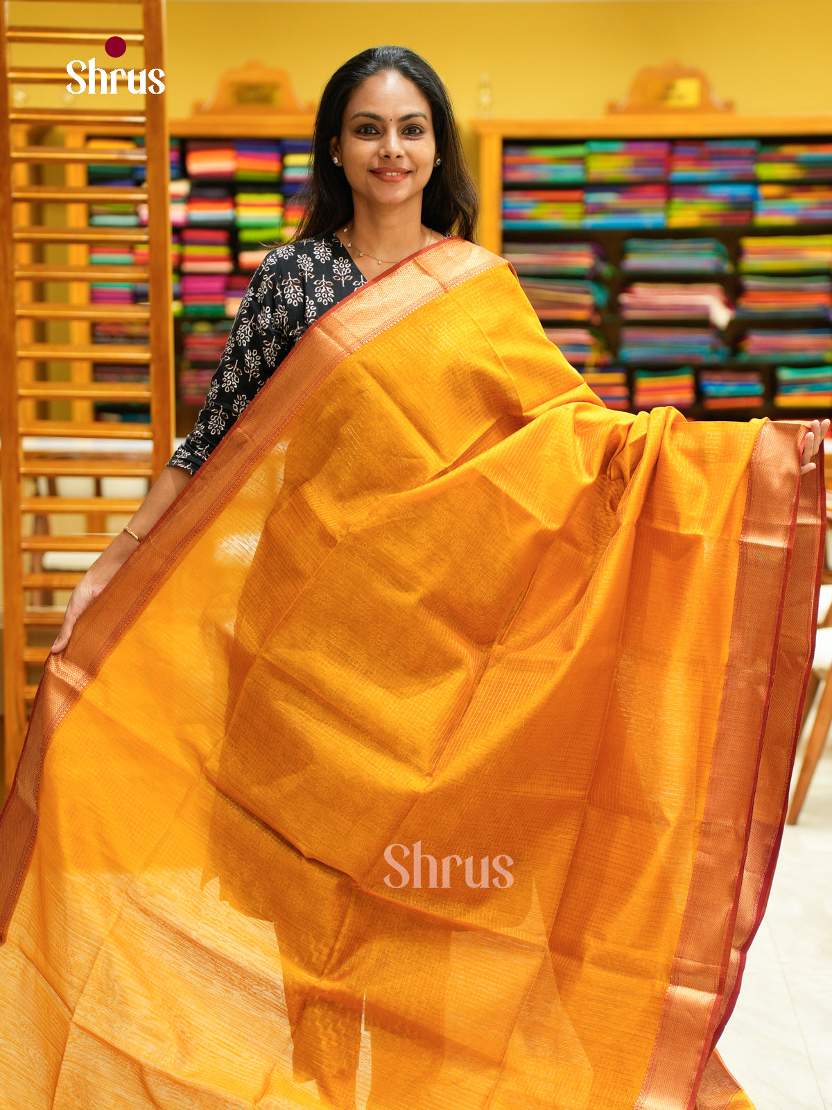 Maheshwari silkcotton Saree - EFS05088 - Shop on Shrus.com