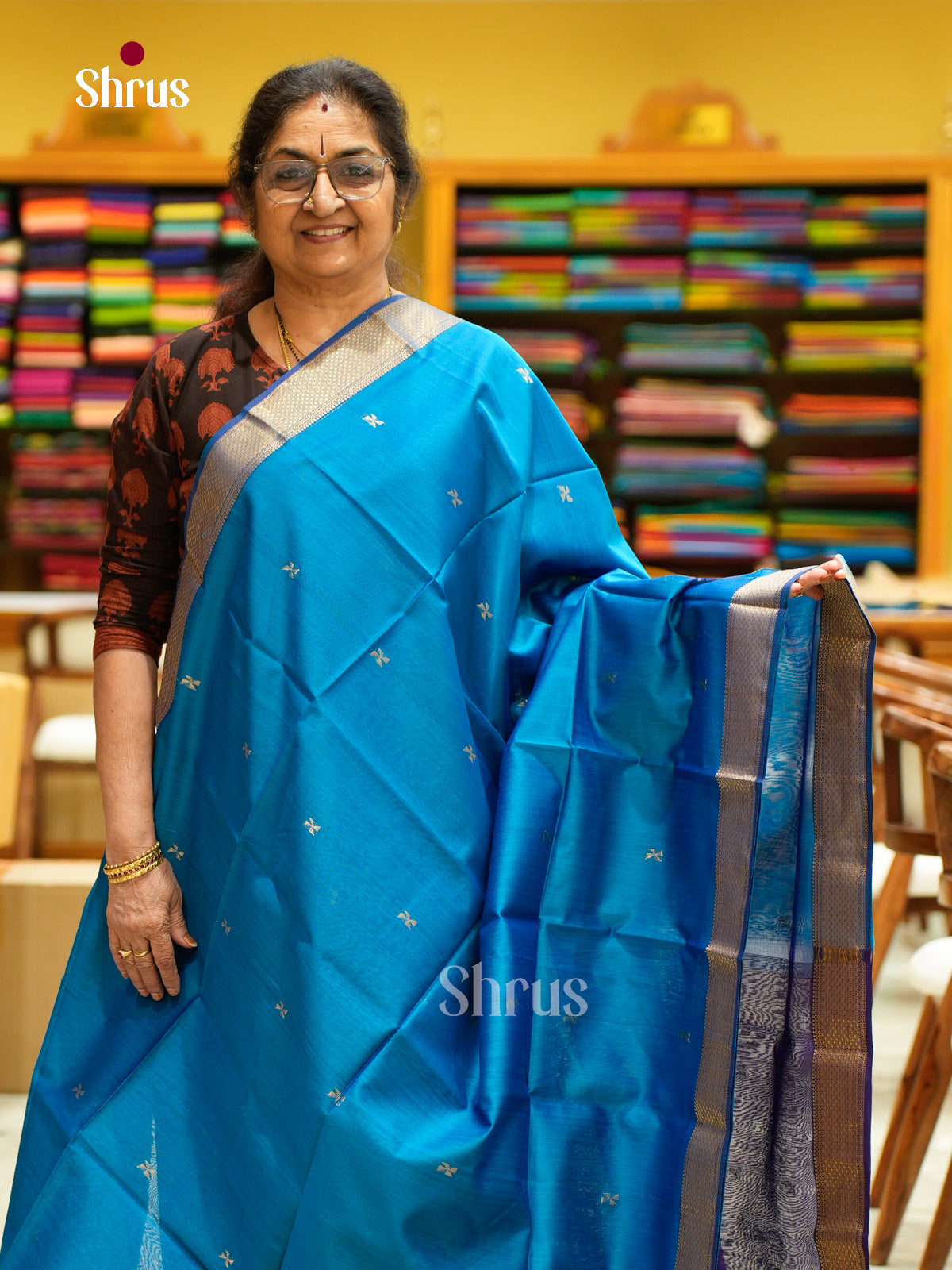 Maheshwari silkcotton Saree - EFS05104 - Shop on Shrus.com