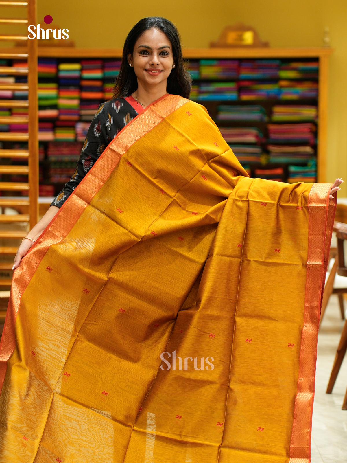 Maheshwari silkcotton Saree - EFS05105 - Shop on Shrus.com