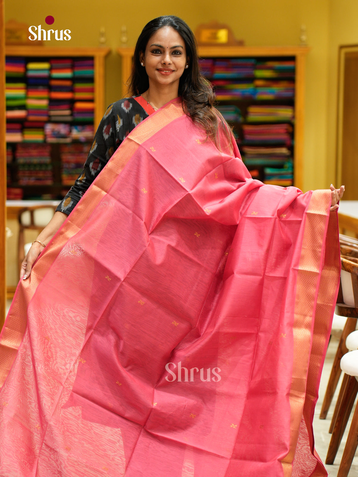 Maheshwari silkcotton Saree - EFS05108 - Shop on Shrus.com