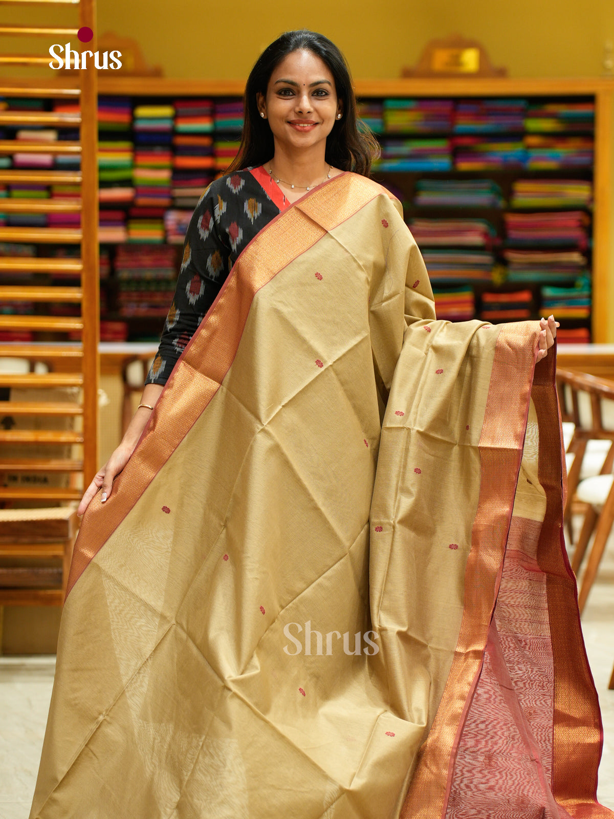 Maheshwari silkcotton Saree - EFS05112 - Shop on Shrus.com