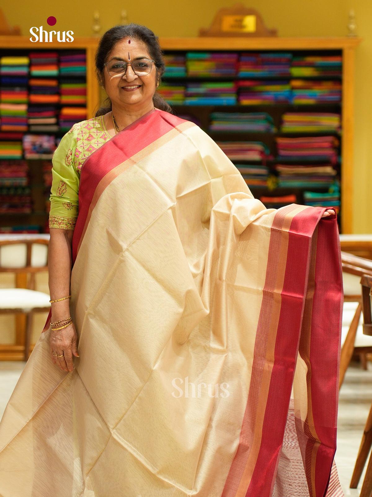 Maheshwari silkcotton Saree - EFS05134 - Shop on Shrus.com