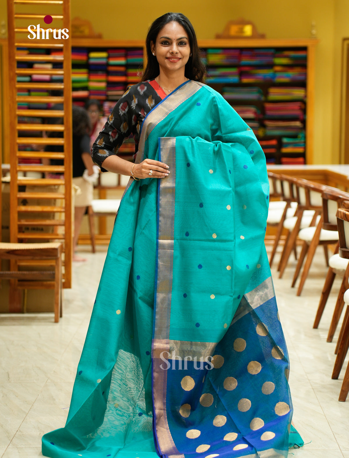 Maheshwari silkcotton Saree - EFS05154 - Shop on Shrus.com