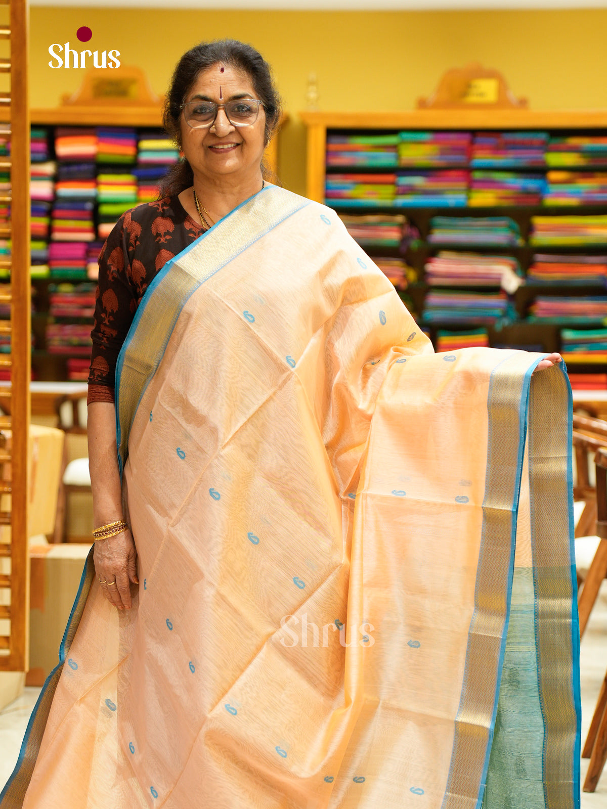 Maheshwari silkcotton Saree - EFS05160 - Shop on Shrus.com