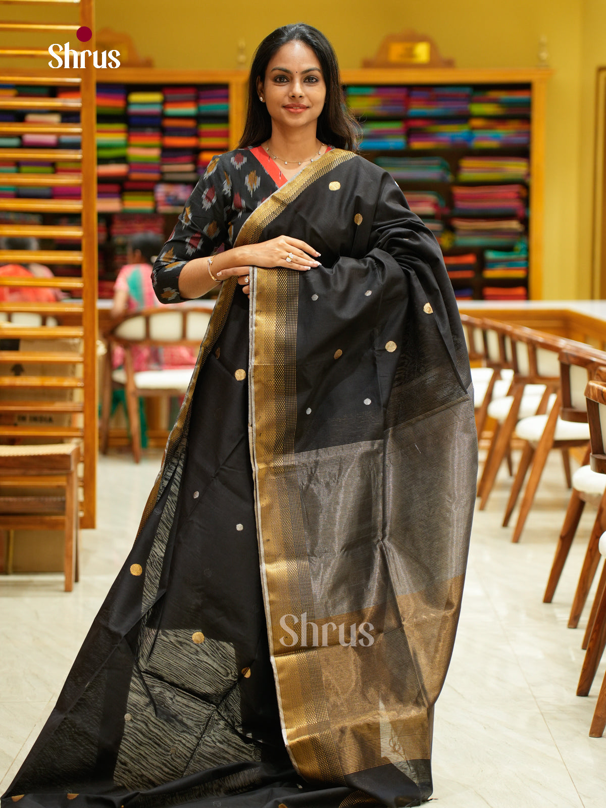 Maheshwari silkcotton Saree - EFS05179 - Shop on Shrus.com