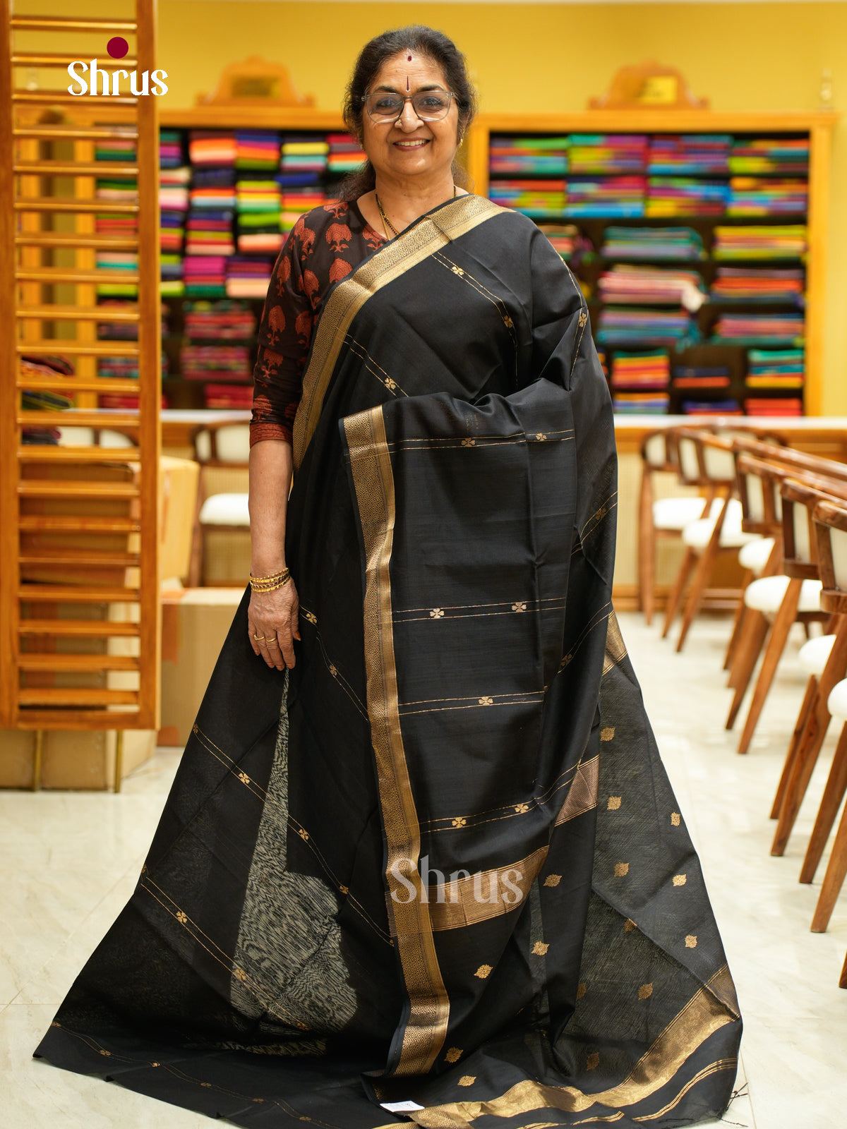 Maheshwari silkcotton Saree - EFS05189 - Shop on Shrus.com