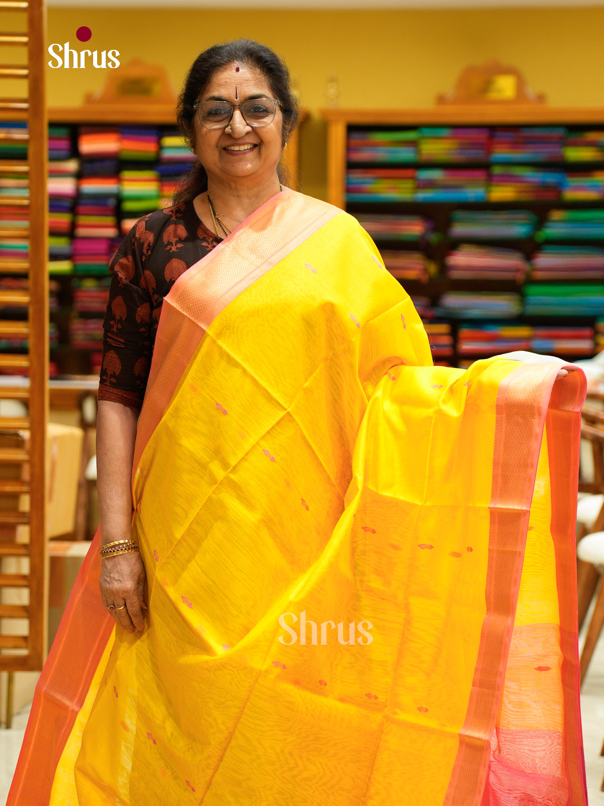 Maheshwari silkcotton Saree - EFS05197 - Shop on Shrus.com