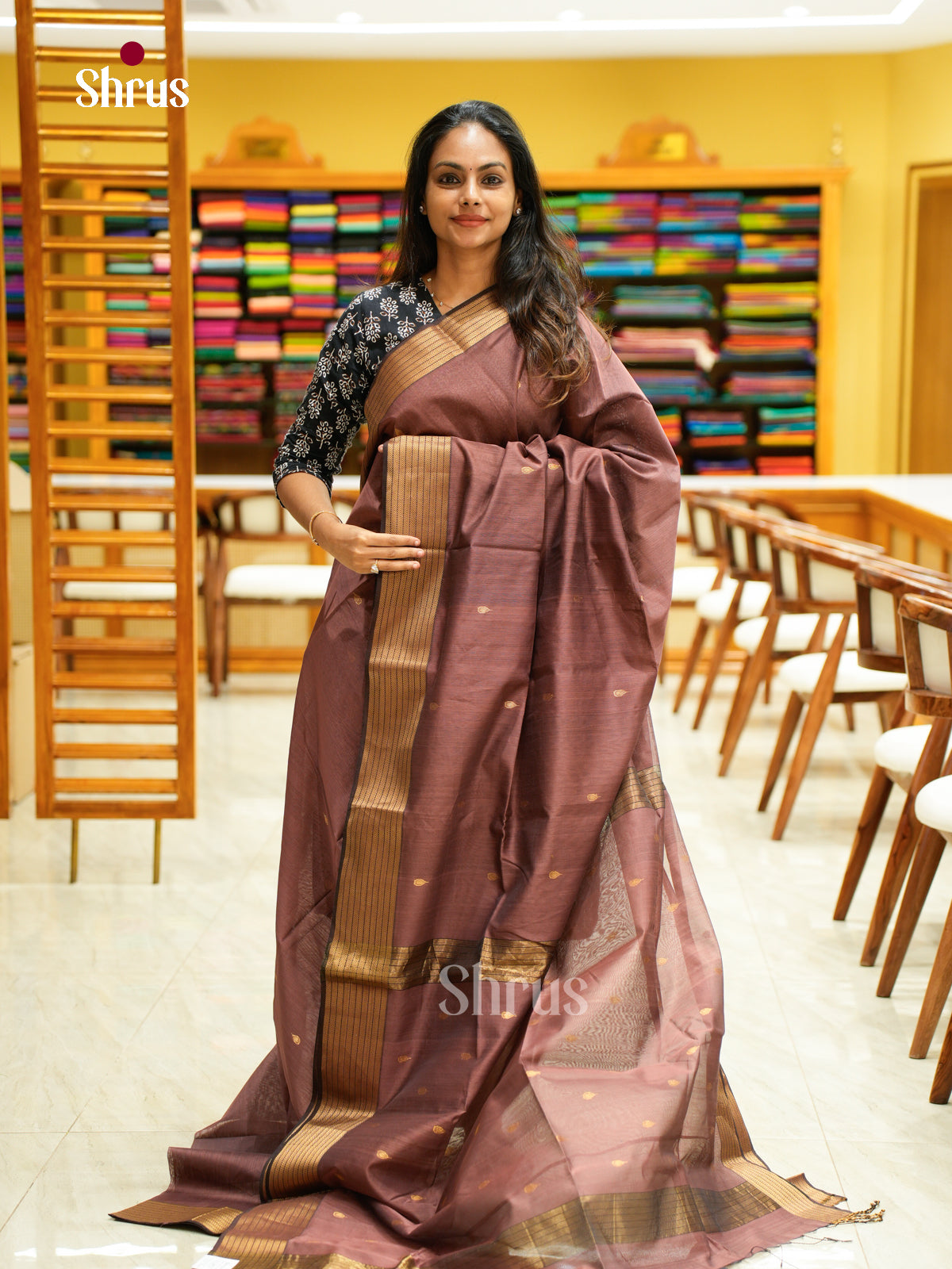 Maheshwari silkcotton Saree - EFS05223 - Shop on Shrus.com