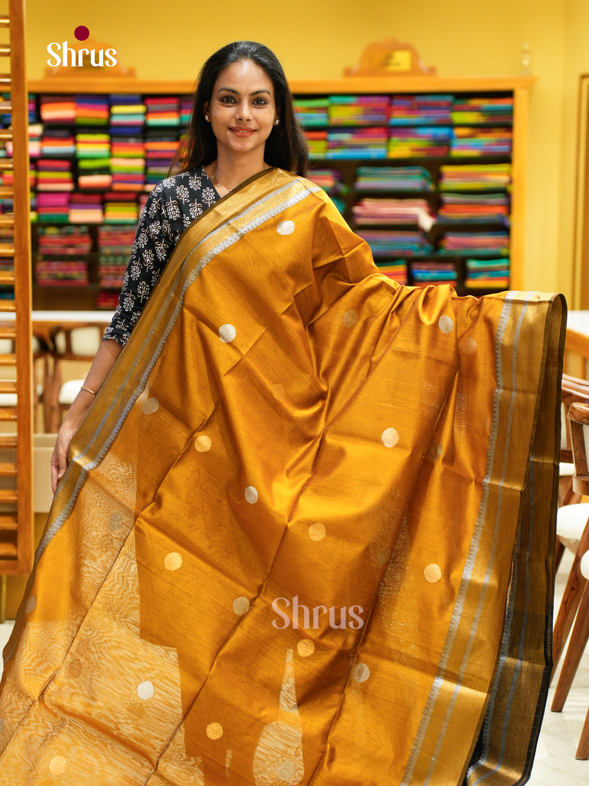 Maheshwari silkcotton Saree - EFS05234 - Shop on Shrus.com