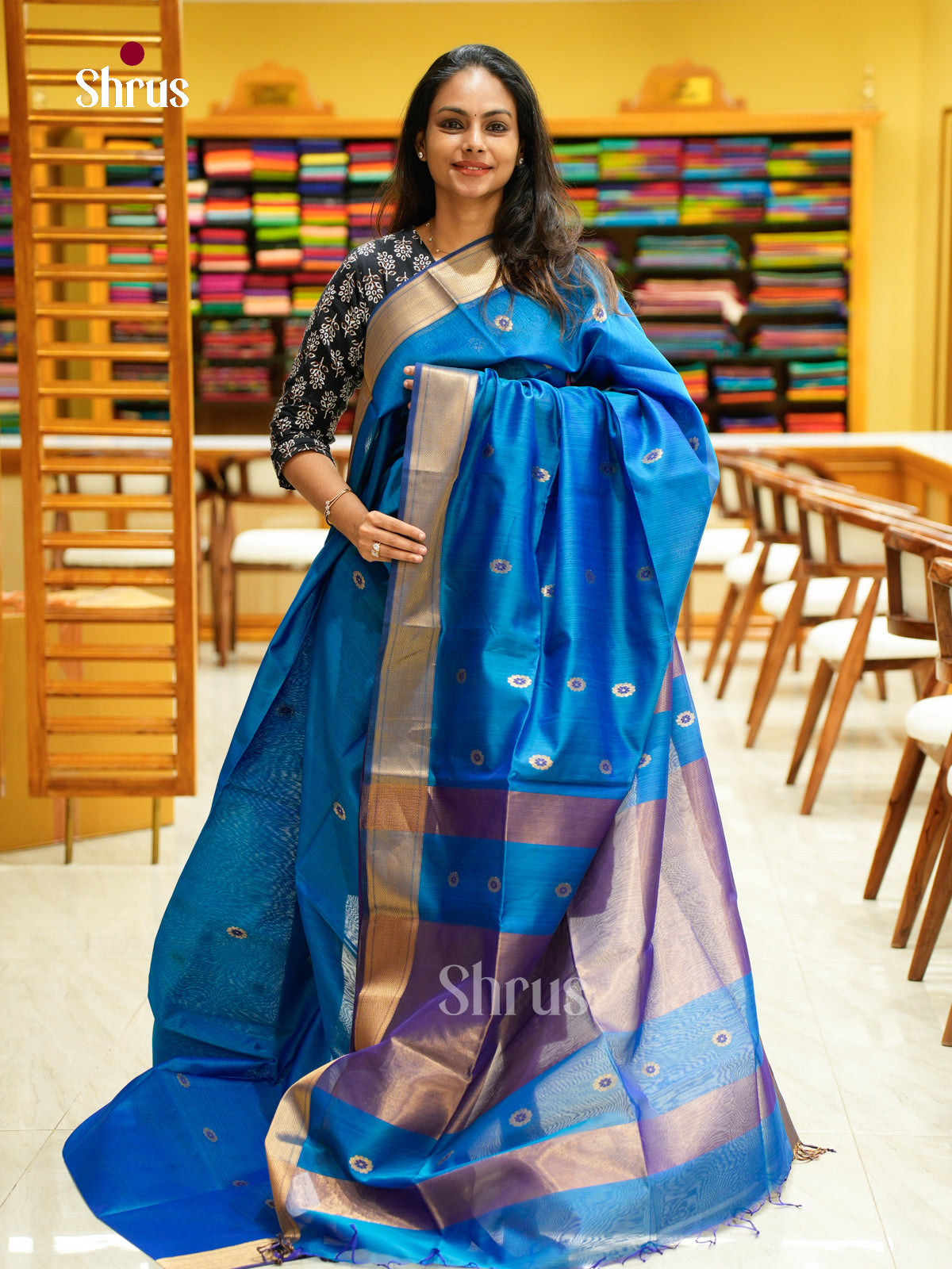 Maheshwari silkcotton Saree - EFS05252 - Shop on Shrus.com