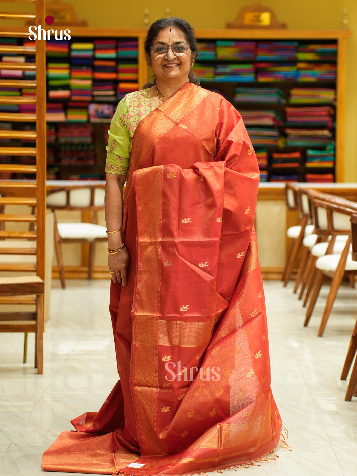 Maheshwari silkcotton Saree - EFS05255 - Shop on Shrus.com