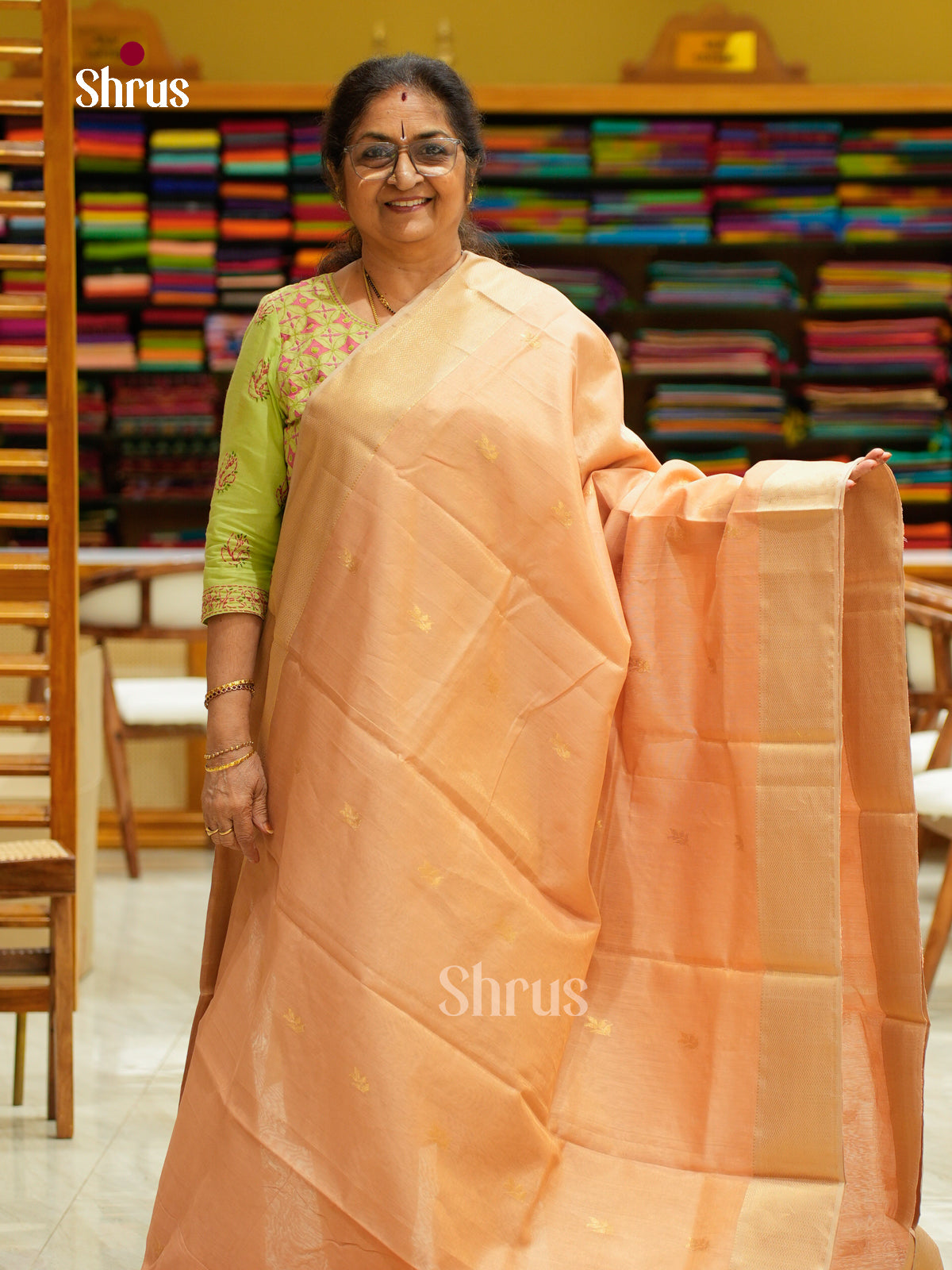 Maheshwari silkcotton Saree - EFS05262 - Shop on Shrus.com