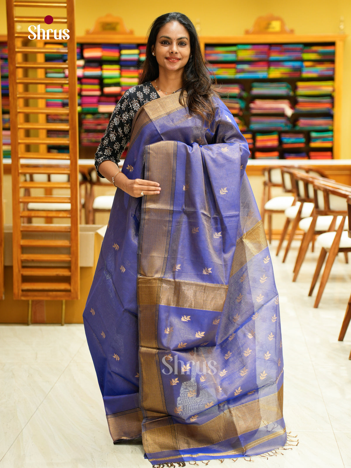 Maheshwari silkcotton Saree - EFS05265 - Shop on Shrus.com
