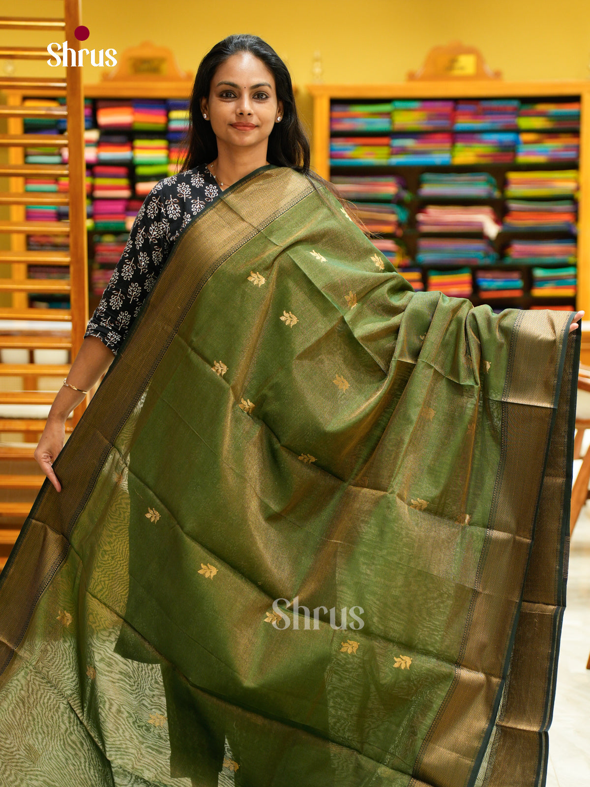 Maheshwari silkcotton Saree - EFS05270 - Shop on Shrus.com