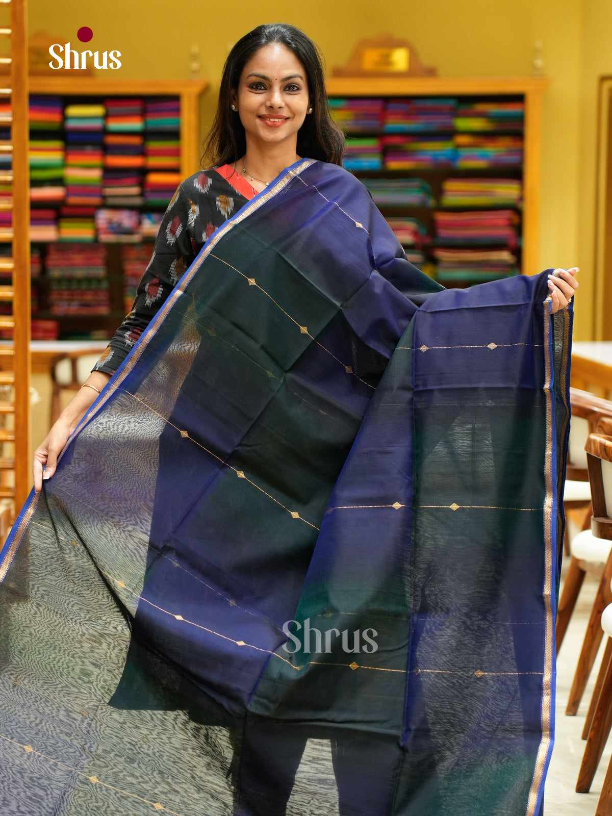 Maheshwari silkcotton Saree - EFS05288 - Shop on Shrus.com