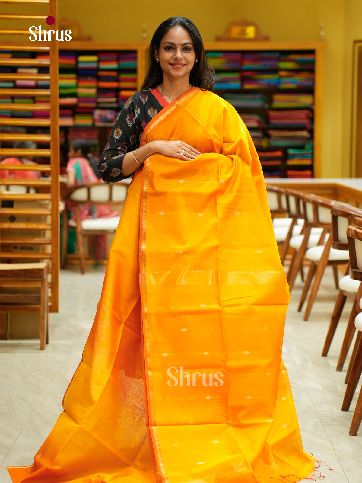 Maheshwari silkcotton Saree - EFS05291 - Shop on Shrus.com